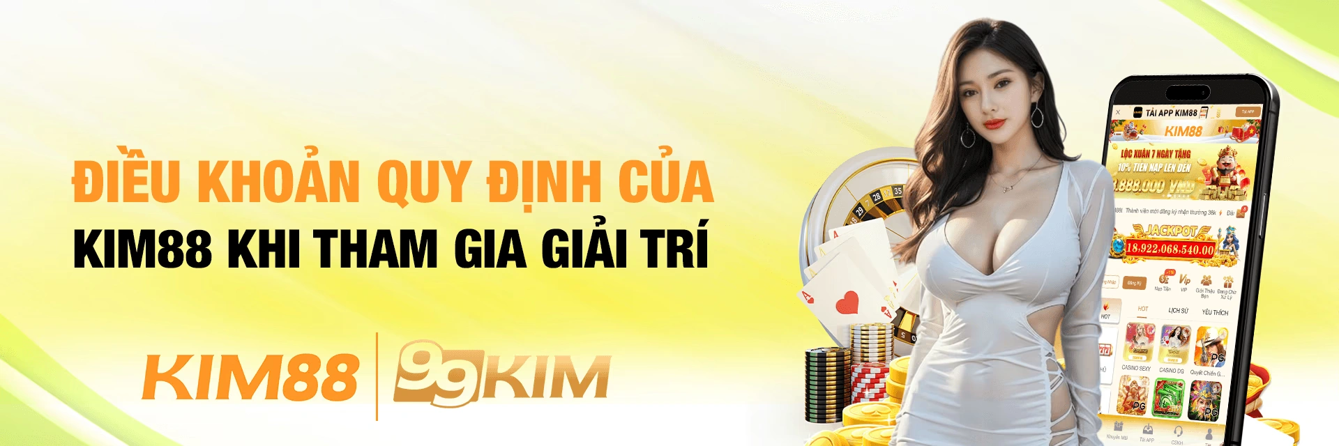 Hình ảnh dịch vụ di động và chuyên mục Kim88